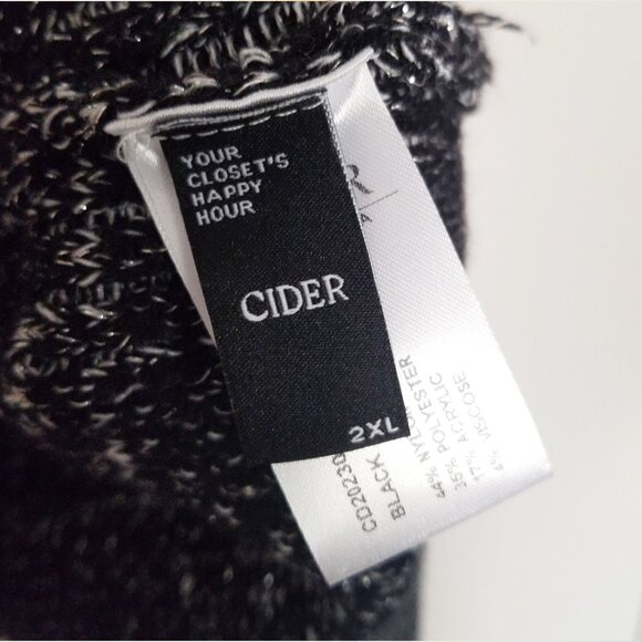 Cider Knit Round Neck Contrasting Binding Button Cardigan Curve Plus 2XL Shimmer - Picture 10 of 16